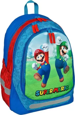 Produktbild von Super Mario Luigi Jungen Rucksack Backpack Schultasche Gr. 44x34x15 cm
