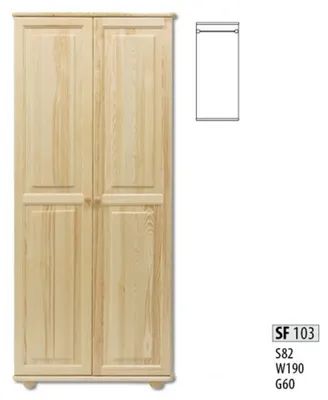 Produktbild von Landhaus Kleiderschrank Massive Schlafzimmer Schränke Holz Möbel Schrank Neu