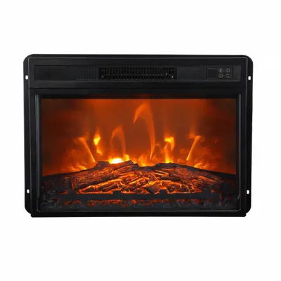 Image de Parrot Uncle 23" Insert Cheminée électrique noire avec télécommande