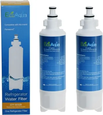 Produktbild von 2x Wasserfilter EcoAqua EFF-6032B – kompatibel zu Panasonic CNRAH-257760
