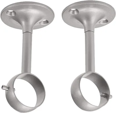 Image de A. Supports de rideaux de base, fixation au plafond en métal, tringle à rideaux, fixation au plafond