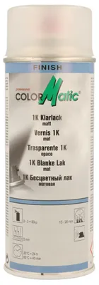 Produktbild von ColorMatic 1K Klarlack matt, 400 ml
