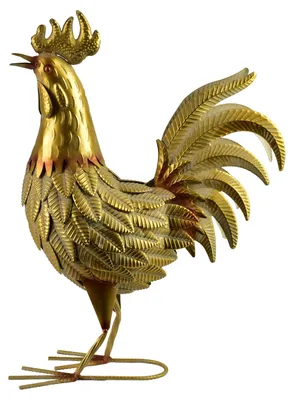 Imagen del producto de Figura de metal, modelo "Mondex Cedric", color dorado, dimensiones 15x42x53 cm, 1 unidad