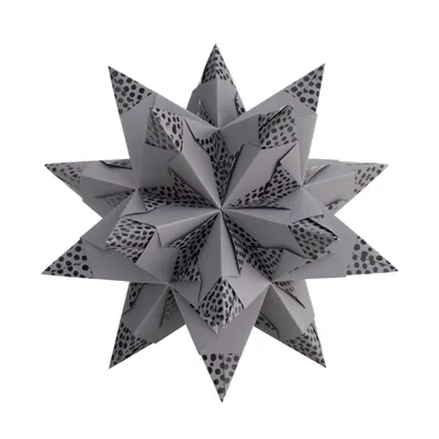 Produktbild von folia 215X1515 Bascetta Stern Bascetta Stern Elegance, 14,5x14,5cm, pearls anthrazit, 32-teilig (1 Set)