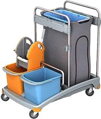 Produktbild von Splast Systemwagen TSS-0002 2x20 L und 120L Abfallsack mit Abdeckung