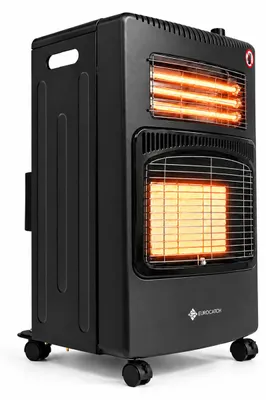 Image de Eurocatch Chauffage Gaz et Électrique 2-en-1 - 4200 W et 1200 W - Mobile