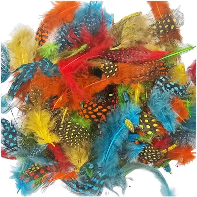Produktbild von DECO FEDERN Bunt Bastelfeder Fasching Karneval Handwerk Hochzeit 10Stk. mehrfarbig