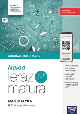 Productafbeelding van Nowa Teraz matura 2026. Matematyka. Arkusze maturalne z materiałami cyfrowymi. Zakres podstawowy. Zgodne z uszczuploną podstawą programową