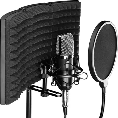 Produktbild von Professionelle Mikrofonisolationsabschirmung für jedes Kondensatormikrofon-Aufnahmegerät Studio