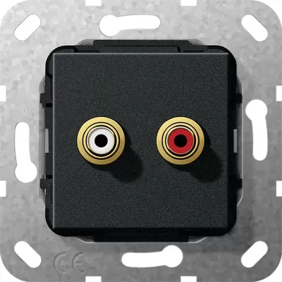 Zdjęcie produktu dla GIRA 4845707, RCA, Czarny