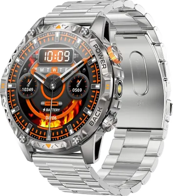 Produktbild von INF Fortschrittliche Smartwatch: Lange Akkulaufzeit, IP68 Wasserdicht, Gesundheitsüberwachung Silber