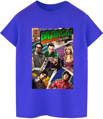 Image de The Big Bang Theory - T-shirt "Bazinga" pour homme BI13307 (S) (Bleu roi)