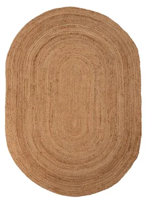 Produktbild von Handwebteppich - 160 x 230 cm - Braun - Jute - oval