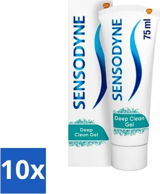 Productafbeelding van Sensodyne tandpasta – Diep reinigend – Voor frisse adem – 75 ml - Voordeelverpakking - 10 stuks