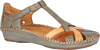 Produktbild von Pikolinos Damen Sandale Leder T-Steg Keilabsatz bequem P. Vallarta 655-0732C5, Größe:40 EU, Farbe:Grün
