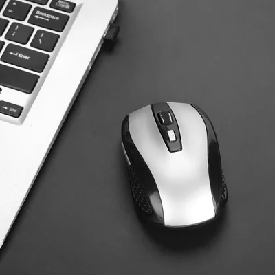 Image de Souris optique sans fil portable 6D 2,4 GHz avec récepteur USB pour PC et ordinateur portable