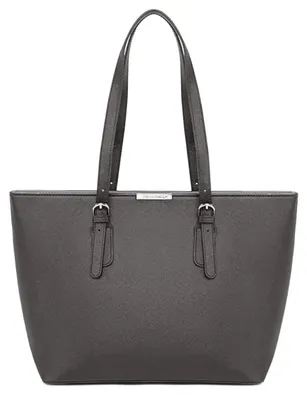 Zdjęcie produktu dla David Jones - Damska torba typu shopper - Duża torba na ramię, typu tote bag, wykonana z materiału przypominającego skórę (PU)