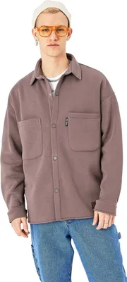 Produktbild von Hemdjacke aus Baumwolle in Oversize Fit Übergangsjacke (S) Braun