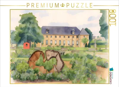 Produktbild von CALVENDO Puzzle Botanischer Garten von Evreux | 1000 Teile Lege-Größe 64x48cm Foto-Puzzle für glückliche Stunden