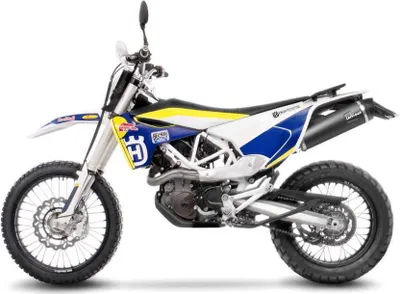 Immagine prodotto di Silenziatore posteriore LeoVince SLIP-ON NERO RACING in acciaio inossidabile nero, con terminale in carbonio per Husqvarna 701 Enduro / Supermoto