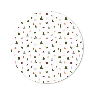 Produktbild von MuchoWow® Mauspad Mousepad Winter - Muster - Weiß 40x40 cm - Mousepads - Maus Mat - Pad - Mausunterlage - Schreibtisch Accessoires
