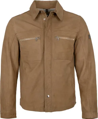 Produktbild von Redpoint - Herren Lederjacke Lammnubuk sand : 56
