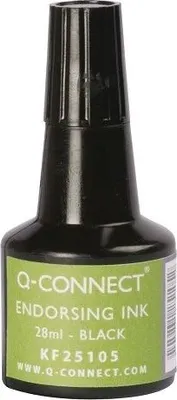 Produktbild von Stempelfarbe Q-Connect 30 ml Schwarz