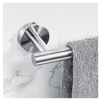 Produktbild von Handtuchhalter zum Bohren, Handtuchstange aus 304 Edelstahl, Gästehandtuchhalter für das Bad, Badetuchhalterung Wand, Badetuchstange 40 cm für Badezimmer (gebürstetes Silber)