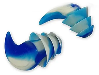 Immagine prodotto di INF Tappi per orecchie in silicone antirumore per dormire - 1 paio Blu