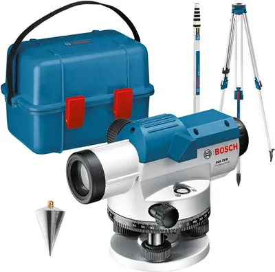 Produktbild von Optisches Nivelliergerät GOL 20 D, mit Baustativ BT160, Messstab GR 500