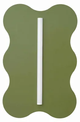 Produktbild von Wandleuchte Metall 66 cm hoch Olivgrün Modern Wandlampe