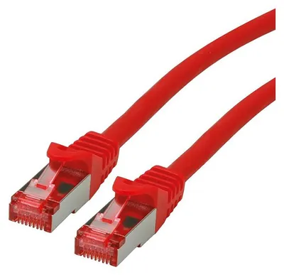 Productafbeelding van ROLINE Patchkabel Cat.6 S/FTP (PiMF), componentniveau, LSOH, rood, 1,5 meter