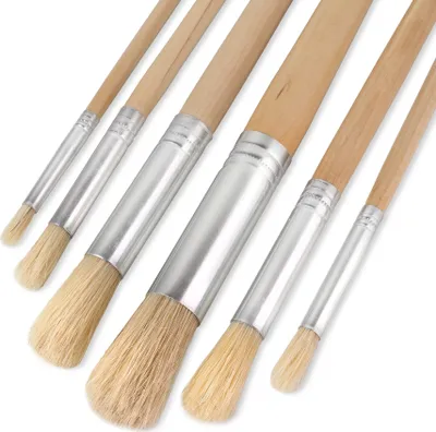 Produktbild von Klein Flachpinsel Malerpinsel Pinsel Set 6 | 8 | 10 | 12 | 18 | 24 mm