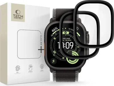Immagine prodotto di Vetro temperato per Apple Watch Ultra 3/2/1 da 49 mm, 2 pezzi, Tech-Protect Glass Ring, nero