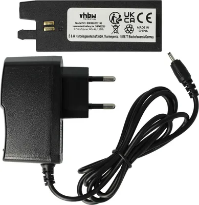 Produktbild von vhbw 2-tlg. Lade-Set Ersatz für Gibson GBP-452050, GBP-042030 für Stimmsystem - Akku, Ladegerät