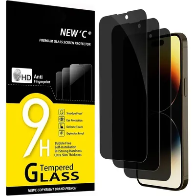 Zdjęcie produktu dla Folia ochronna i folia zapewniająca prywatność dla iPhone 14 Pro Max, 6,7 cala, 3 sztuki, twardość 9H, kąt widzenia 28°