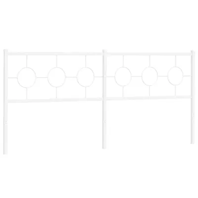 Produktbild von vidaXL Ersatz-Kopfteil Metall Weiß 193 cm