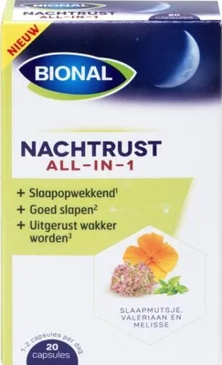 Productafbeelding van Bional Nachtrust All-in-1 capsules - 20 stuks