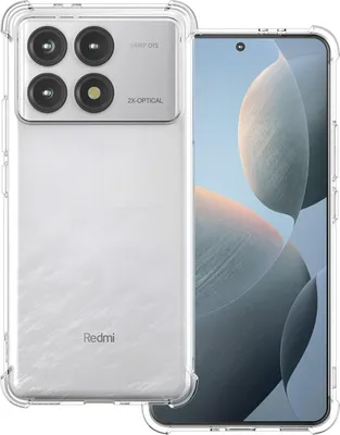 Obrázek produktu pro Pouzdro pro Xiaomi Poco F6 Pro Průhledné Měkké TPU Bumper, Nárazuvzdorné Ochranné Pouzdro