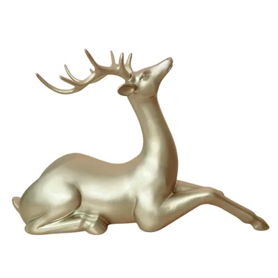 Produktbild von Eleganter goldener Flaschenhalter in Hirschform | Goldener Hirsch-Weinflaschenhalter 35 x 13 x 22 cm | Kreativer Weinständer | Tisch-Weinständer