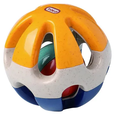 Immagine prodotto di Palla sonaglio biologica Tolo - Giocattolo per bambini colorato e sostenibile