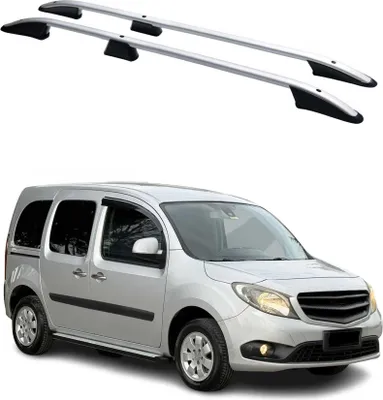 Obrázok produktu pre Podĺžne strešné nosiče pre Mercedes Citan 2012-2021 L1 hliník šedý