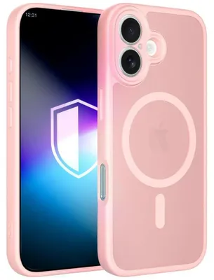 Imagen del producto de Funda protectora Misty MagCase de 3mk para la serie Apple iPhone 17 – Rosa