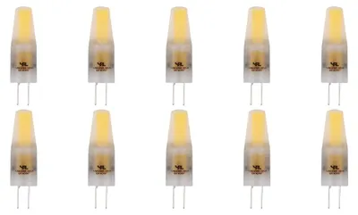 Produktbild von SPL G4 LED Stecklampe T10 1,5W 140lm Warmweiß Dimmbar Mattiert 10 Stück