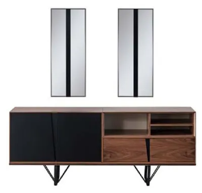 Produktbild von Holzschrank Kommode Sideboard Schrank Anrichte Braun Holz Esszimmer