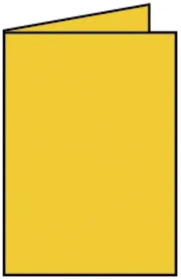 Produktbild von Rössler Papier 220719543 Coloretti Doppelkarte - B6 hoch, 5 Stück, goldgelb