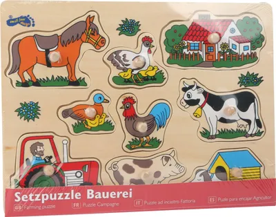 Produktbild von Small Foot Company 1767 - Setzpuzzle Bauerei 4020972017673