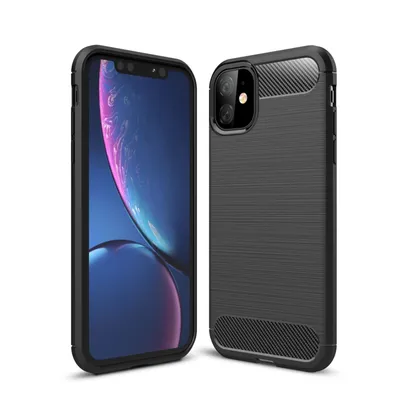 Zdjęcie produktu dla Ochronne etui na telefon komórkowy Apple iPhone 11 Pro Max Case Cover Carbon Optics Black