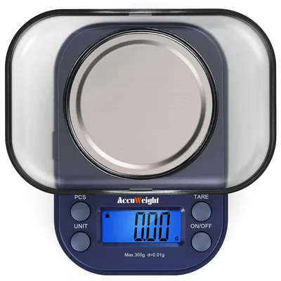 Präzisionswaage 300/0,01 g, digitale Taschenwaage mit Zählfunktion
