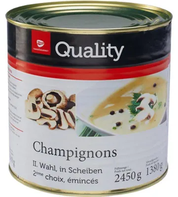 Obrázek produktu pro TGQ Plátkované žampiony 2,45 kg